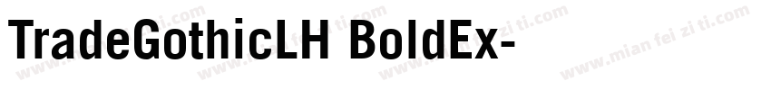 TradeGothicLH BoldEx字体转换